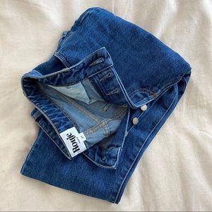 Rouje Pigalle Straight Leg Blue Denim Jeans